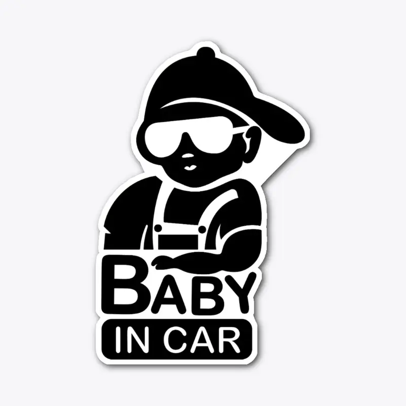 Auto Decal Baby in Car Boy