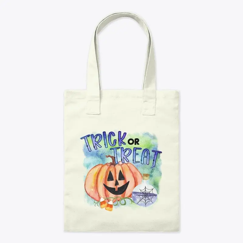 Pumpkin Trick or Treat Bag and Mask