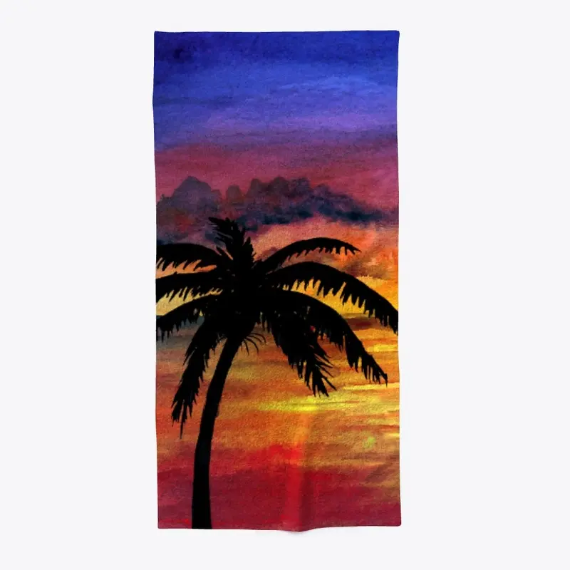 Sunset with Palm