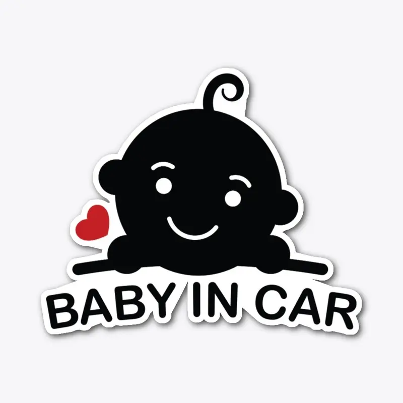 Auto Decal Baby in Car #2 Boy