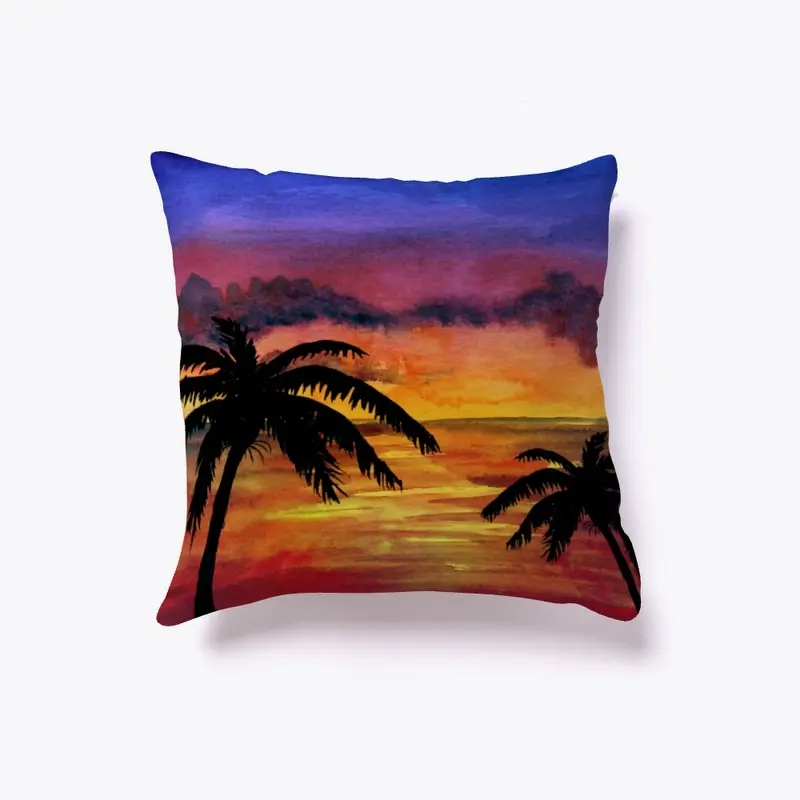 Sunset with Palm