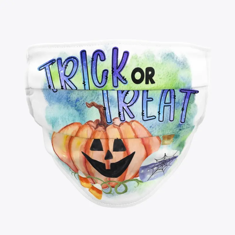 Pumpkin Trick or Treat Bag and Mask