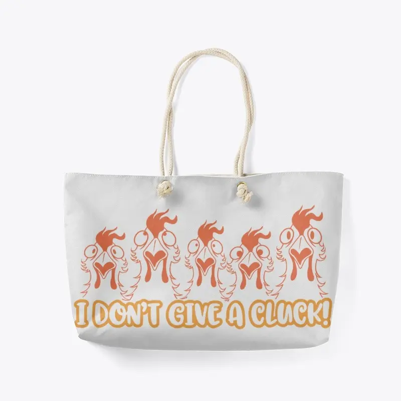 "I don't give a cluck" mug and tote set 