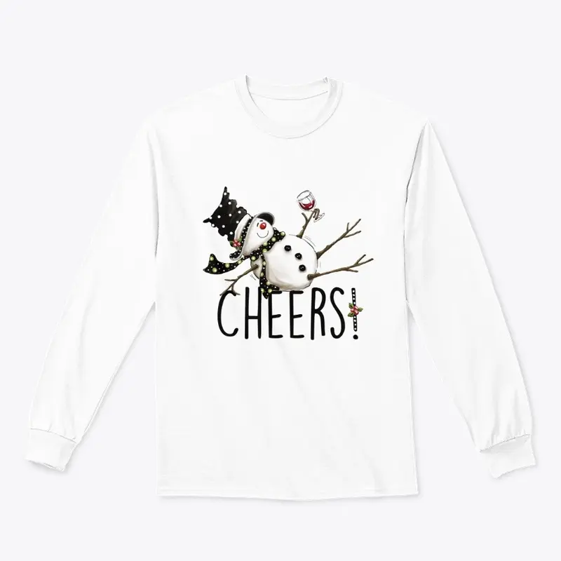 Snowman Christmas gear "Cheers"